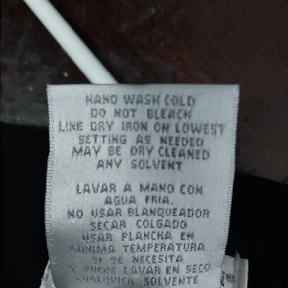 WORTHINGTON! LUXE BLACK PLEATED STRETCH KNIT SKIRT, WIDE WAISTBAND! SZ 6 - Picture 6 of 8